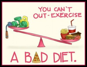 Bad diet can't be out exercised