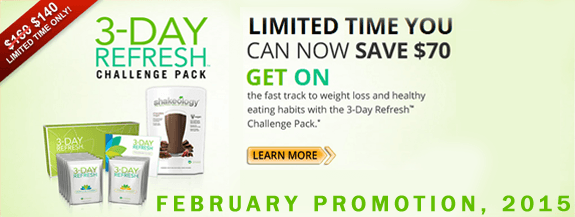 3-day-refresh-challenge-pack-sale February 2015